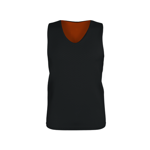 Badger Sport Adult Reversible Mesh Tank, Sizes 2XL-4XL (A00117-032108), Color 'Black/Burnt Orange'